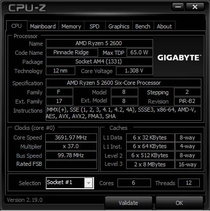 Ryzen 5 2600 - 6 Núcleos / 12 Threads - AM4 - Foto 2