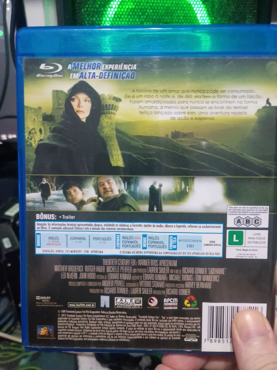Blu Ray o feitiço de Áquila BD filme original - Foto 2