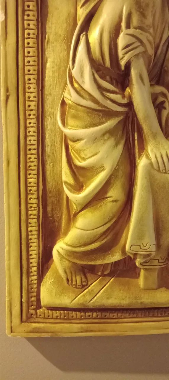 Quadro escultura Santa Ceia de Gesso - Foto 4