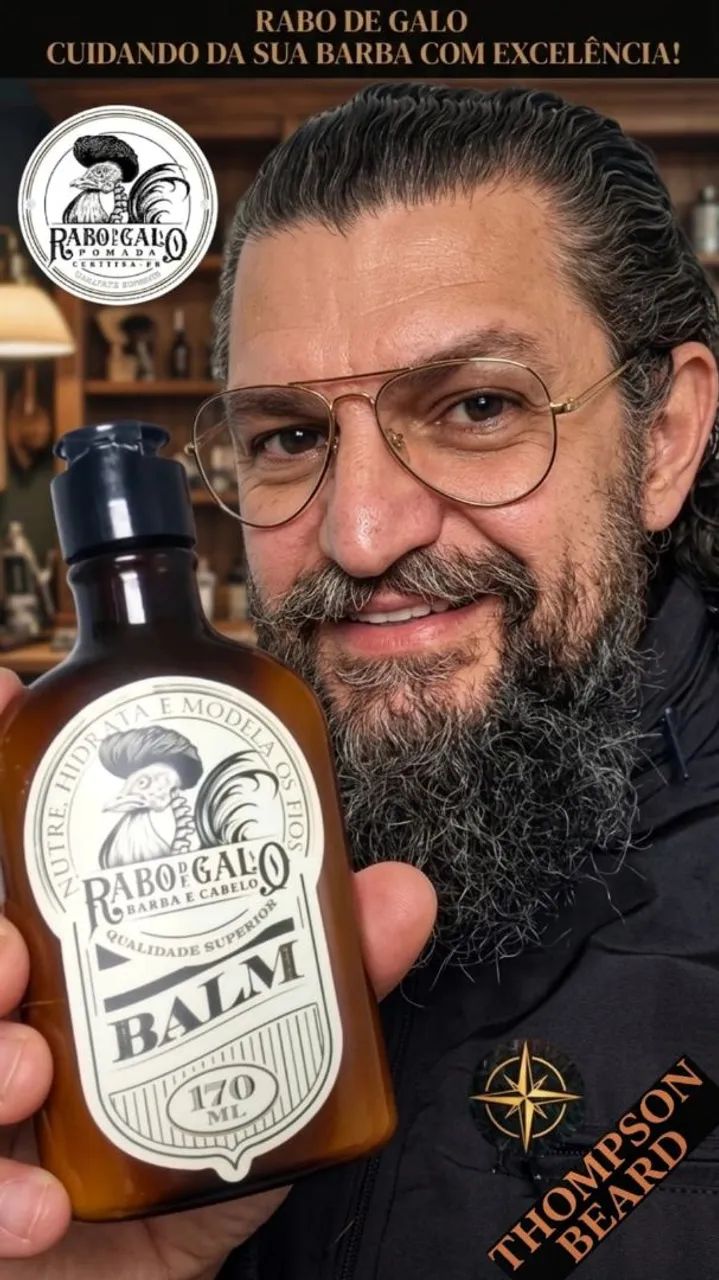 Shampoo e Balm Masculino para Cabelo e Barba - Foto 5