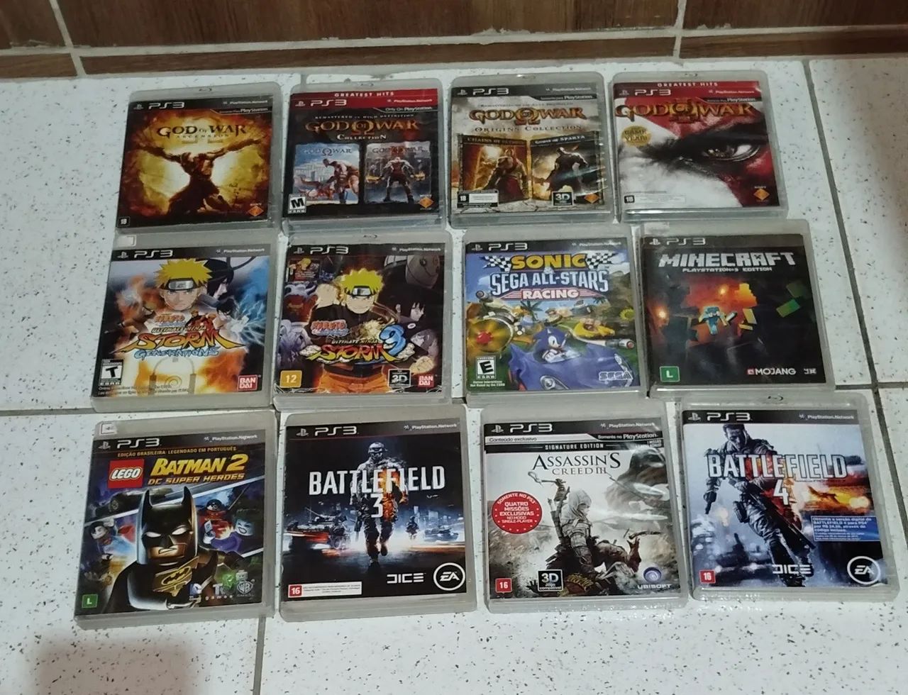 Lote 12 jogos de PS3 