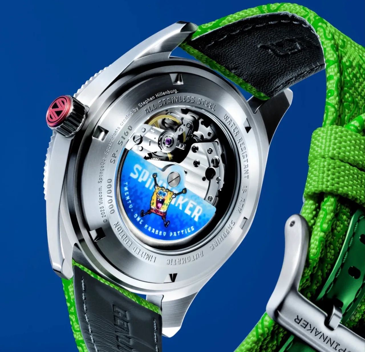 Relógio Spinnkaer Bob Sponja Edição Limitada Verde  - Foto 5