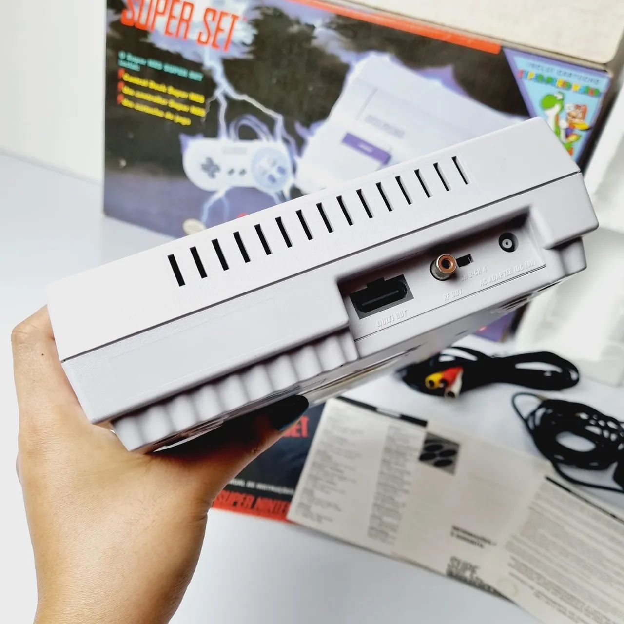 482- CONSOLE LIGHTNING BOX SUPER NINTENDO SUPERSET - Foto 4