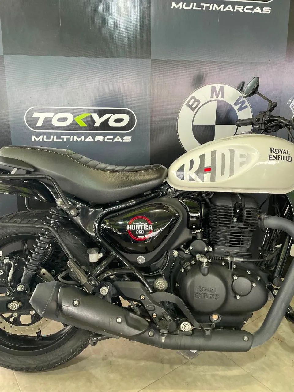 ROYAL ENFIELD HUNTER 350 DAPPER WHITE 2024  - Foto 4