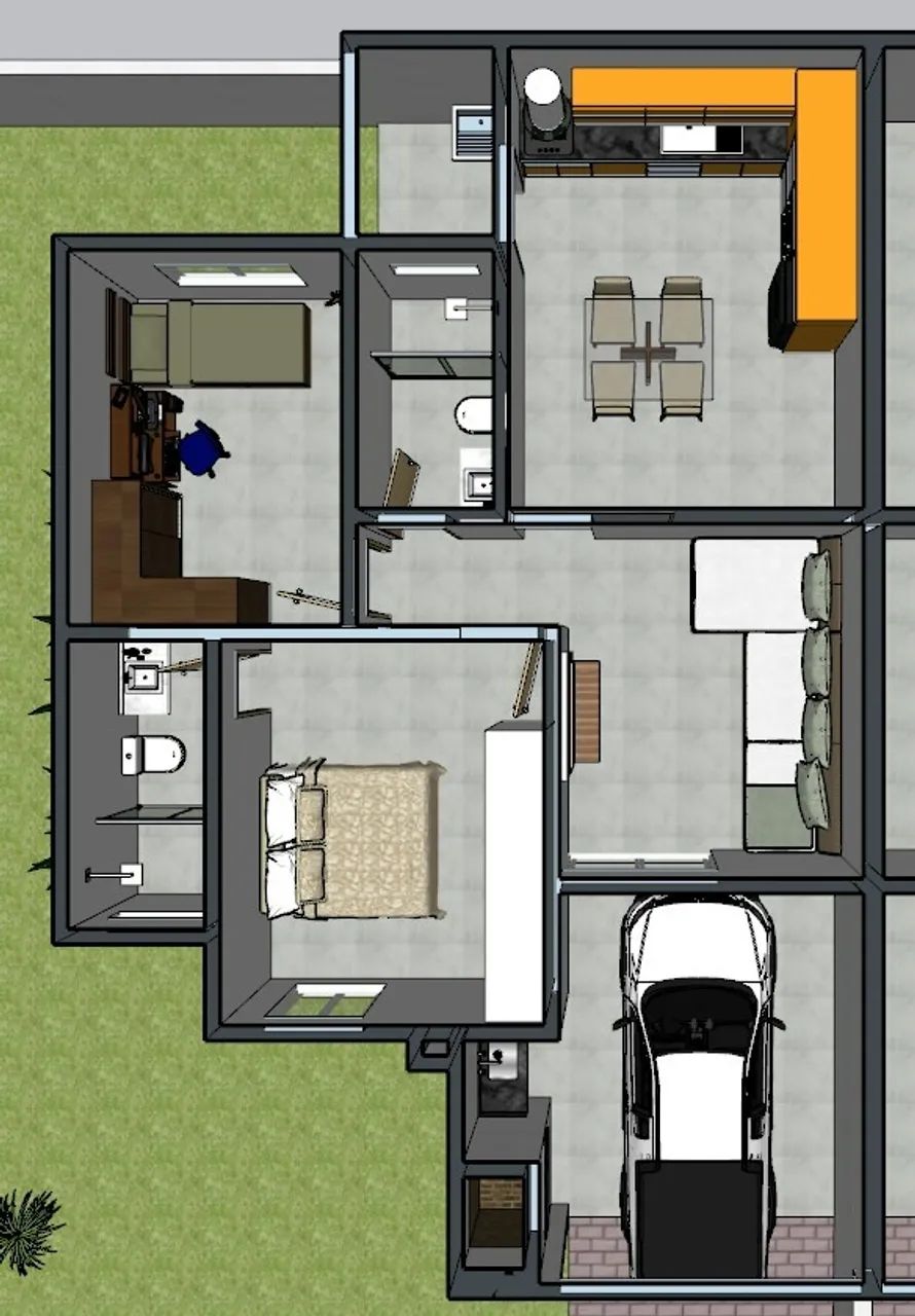Casa com 84m² com 2 quartos sendo um com suíte - Foto 2