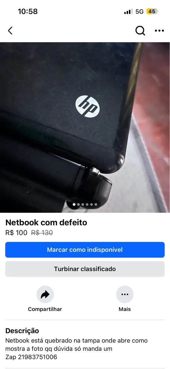 Netbook com defeito  - Foto 3
