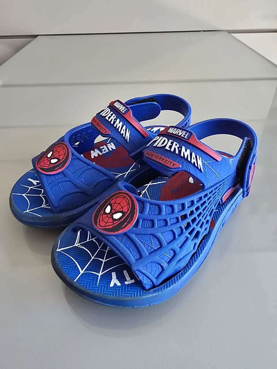 Sandália Spider-man azul tamanho 25