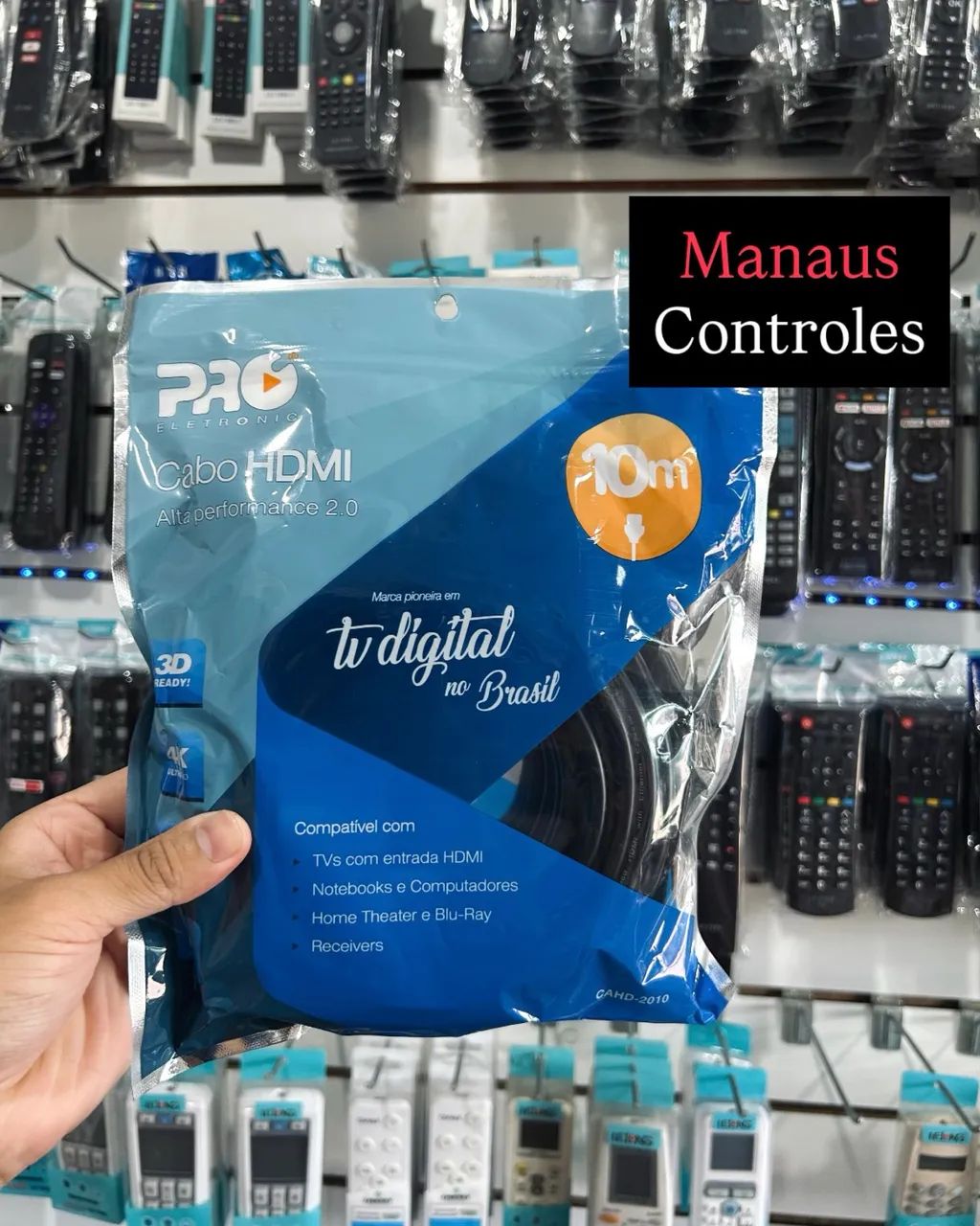 Cabo Hdmi de 10 Metros Ultra HD 4K - 2.0v - Novo 