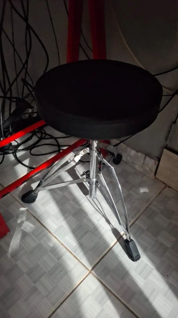 BATERIA ELETRÔNICA VEDO - COM BANCO E BAQUETAS - Foto 2