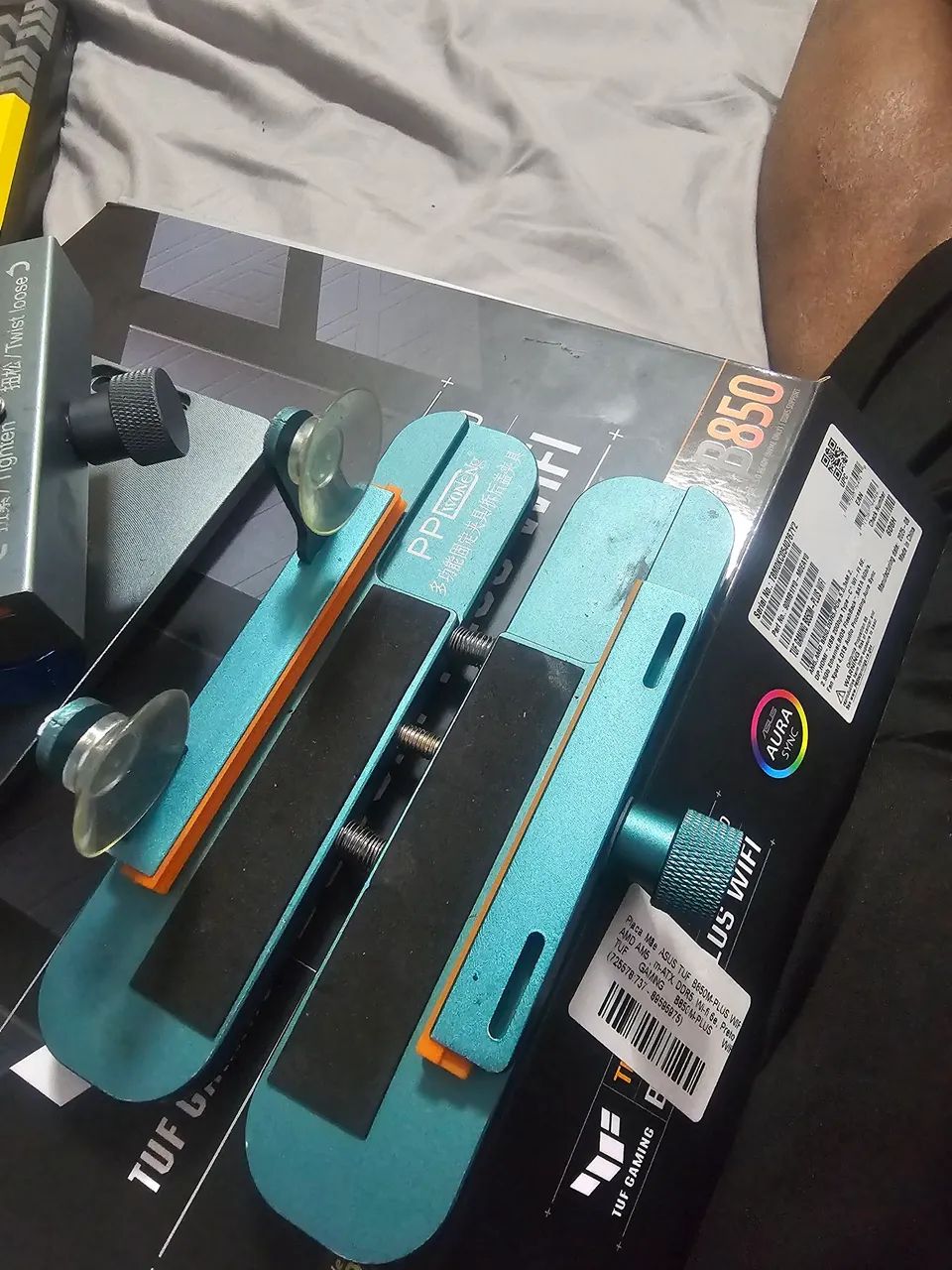 Suporte para remoção display  e tampa  traseira  iphone  e outros