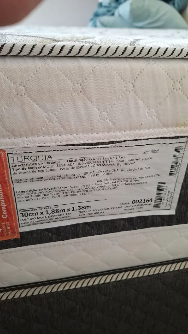 Cama box de casal com molas ensacadas - Foto 4