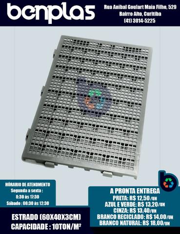 Estrado 60x40x3cm PE- Piso Plástico, Piso de câmara fria, Piso para estoque