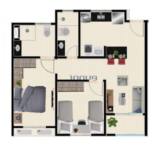 Reserva Natura - Apartamento com 2 dormitórios à venda, 55 m² por R$ 156.350 - Lagoa Redon - Foto 3