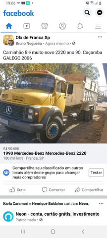 MERCEDES-BENZ 2220 JÁ COM CAÇAMBA