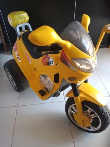 Moto Elétrica Infantil Mt Speed Amarela 6v Magic Toys