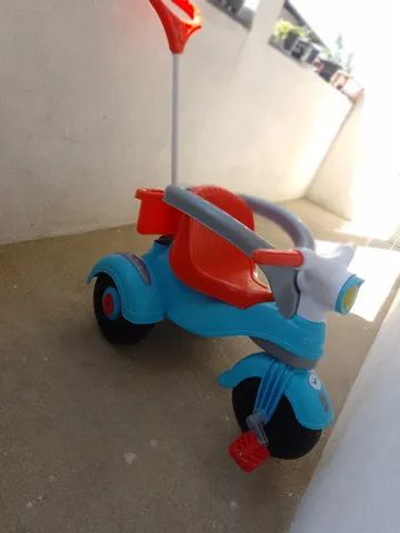 Motoca Infantil Clássica Azul com Pedal - CALESITA-993