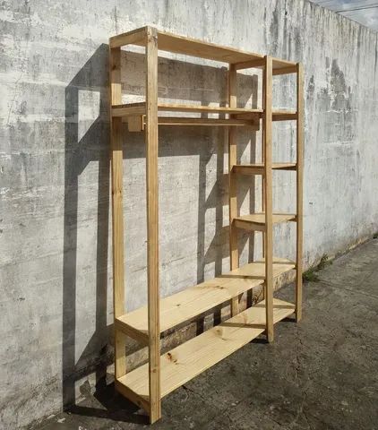 Arara de Palete. Móveis rústicos artesanal feitos de Pallet, Pallets, palete e pinus. - Foto 3