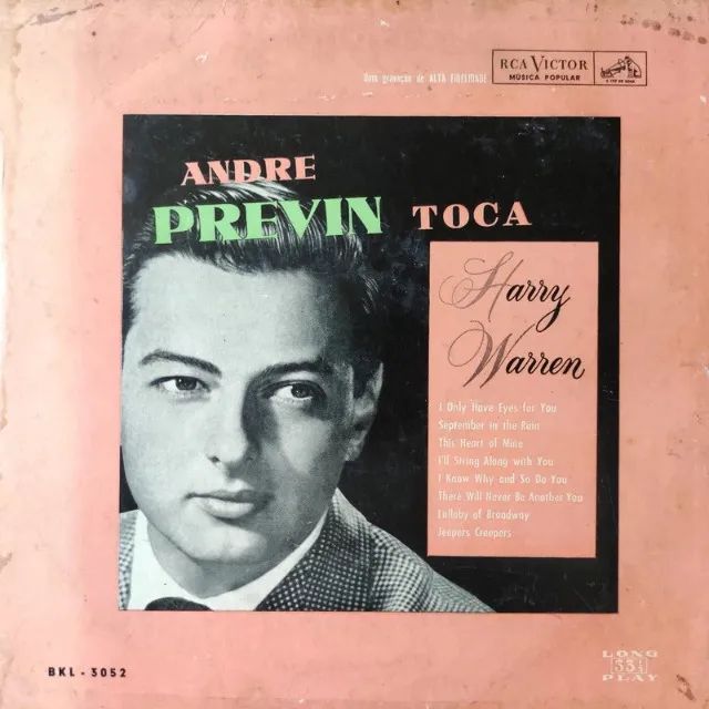 disco de vinil lp andre previn - toca harry warren