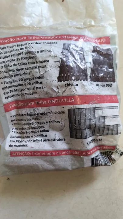 Lote de 9 pacotes com 20 conjunto Prático para Fixação telhas  Onduline - Foto 4