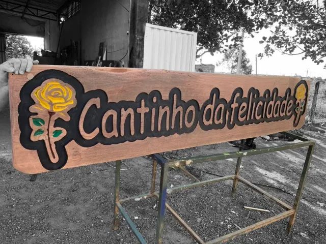 Placa Rústica Fazenda, Sítio, Chácara ou Rancho - Foto 2