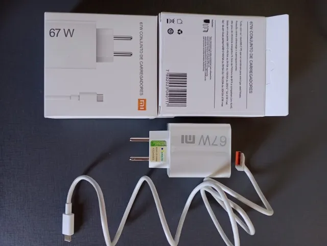 Carregador Xiaomi 67W Original Fast Turbo 4.0 Cabo usb-c (6A)