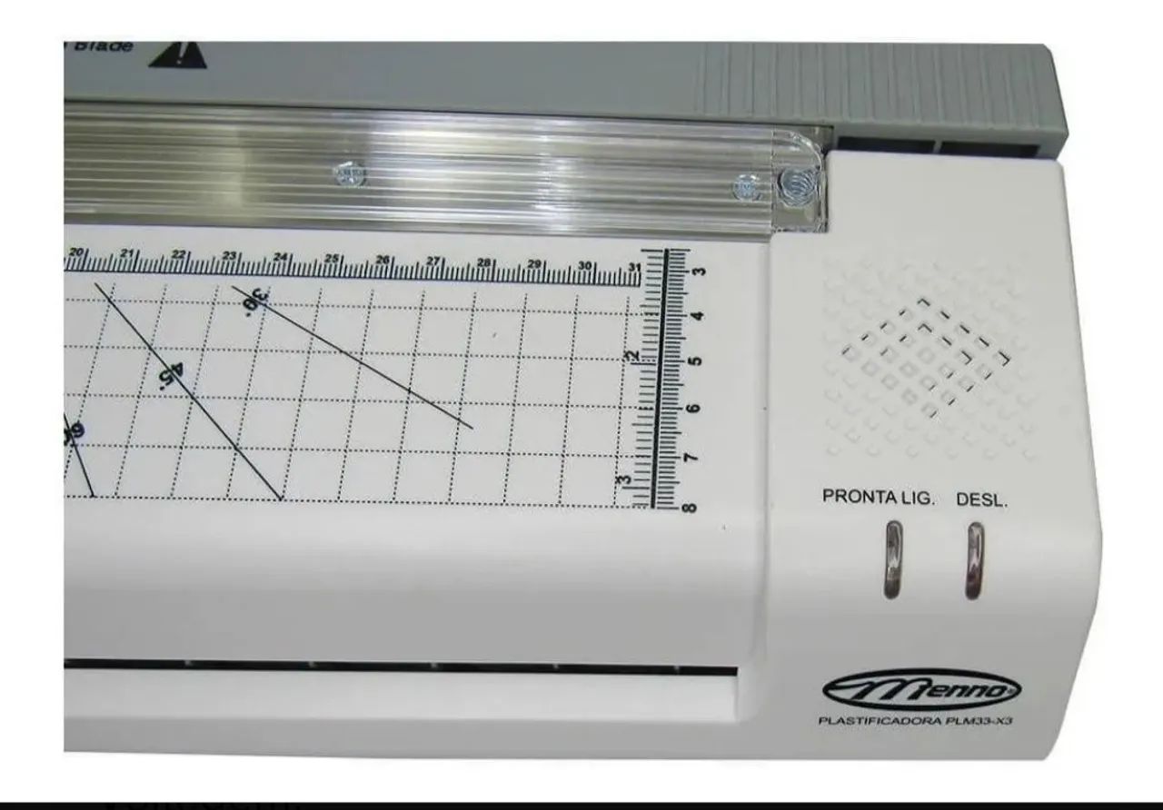 Kit Plastificadora A3 + Guilhotina 3x1 + 20 Polaseal A4 110v - Foto 3