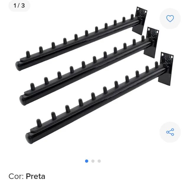 Arara para cabide inclinado parede  - Foto 2