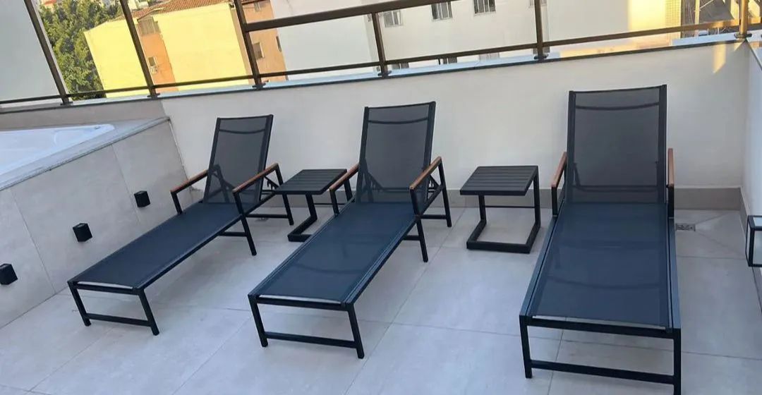 Jogo de Mesa de Jardim em alumínio toda linha  - Foto 4