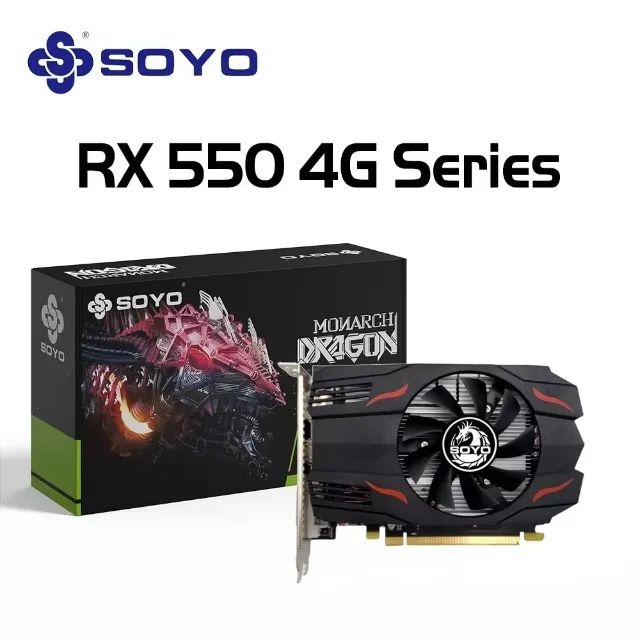 Placa de Vídeo RX 550 4 GB - Novo - Frete Grátis*