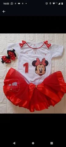 Kit body personalizado Minnie vermelha 