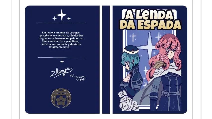 Moleskine personalizado - A lenda da Espada - Genshin Impact