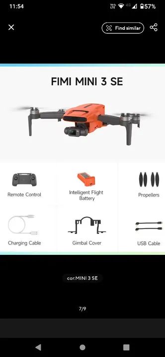Drone Fimi Mini3 SE 4k R$1.800 na cédula ou criptomoeda - Foto 2