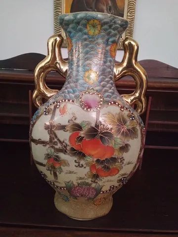Ânfora/vaso antigo porcelana japonesa - Foto 2