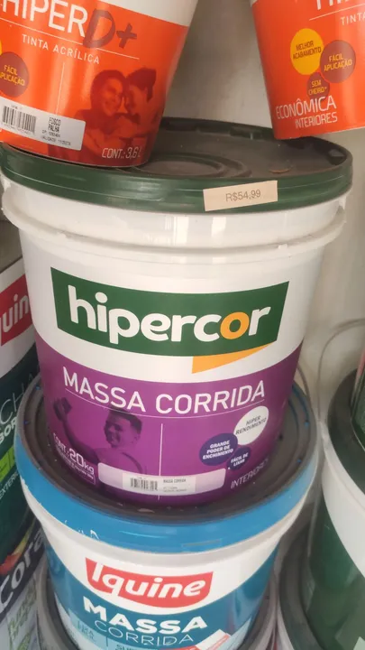 Massa corrida hipercor 54,90 a partir das segunda unidade sai por 49,90