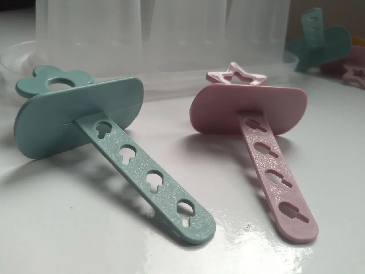 Forma Forminhas para Picolé Nova Colorida de Plástico <br><br><br><br> - Foto 2
