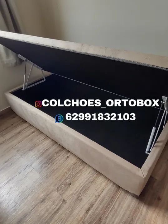 Cama Box Baú Solteiro com um ano de garantia - Foto 3