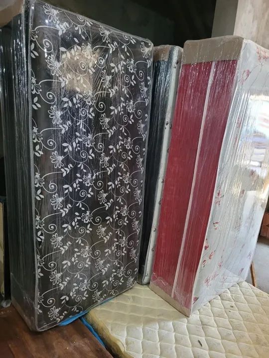Cama box de solteiro nova entrega grátis  - Foto 4