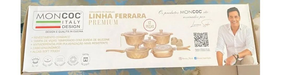 Kit de Panelas Moncoc Série Luxo Ferrara + Faqueiro de Brinde - Foto 5