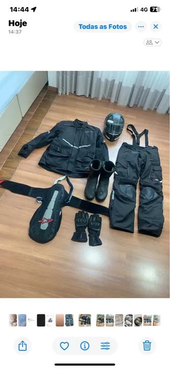 Jaqueta e Calça de Motociclista com Proteções - Foto 3