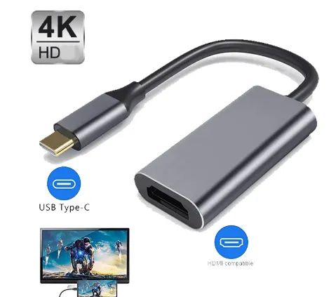 Cabo Hdmi Femea x tipo C 4k - conectar celular c com a TV - Foto 2