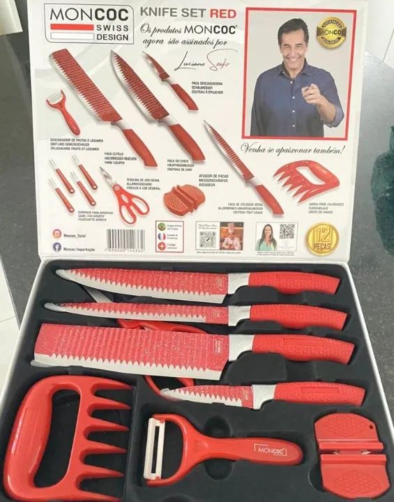 Kit de Panelas Moncoc Série Luxo Ferrara + Faqueiro de Brinde - Foto 6