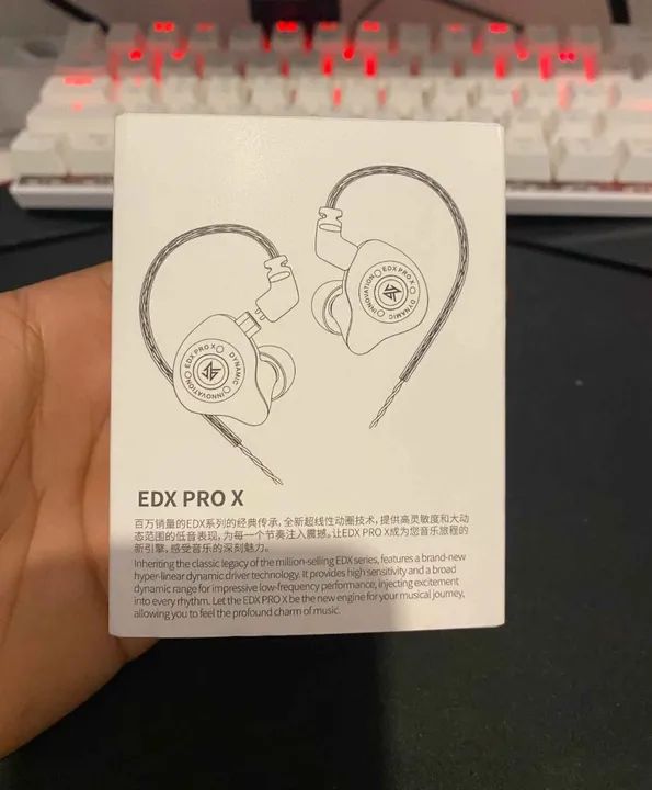 Kz Edx Pro X Com Mic - Transparente - Foto 2