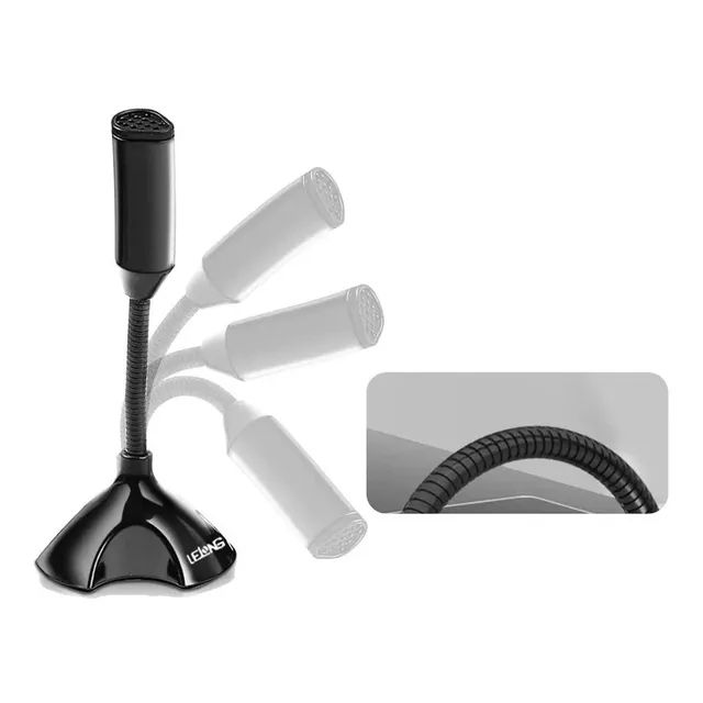 Microfone de mesa com fio USB para computador notebook  - Foto 5
