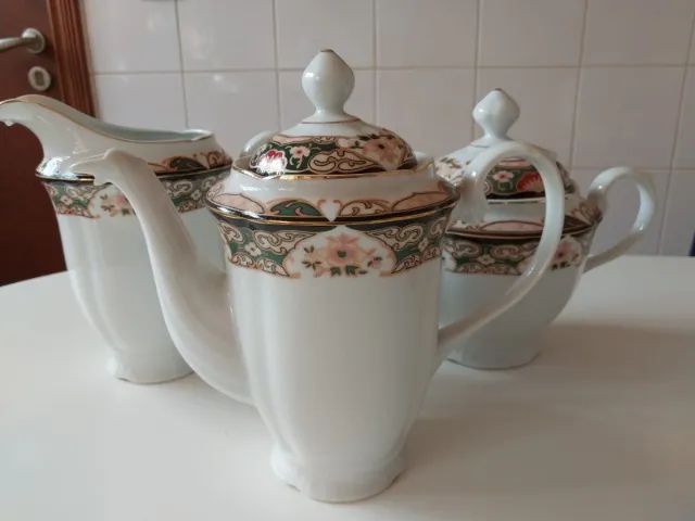 Serviço para Chá e Café - Porcelanas Schimidt - 53 peças - Foto 6