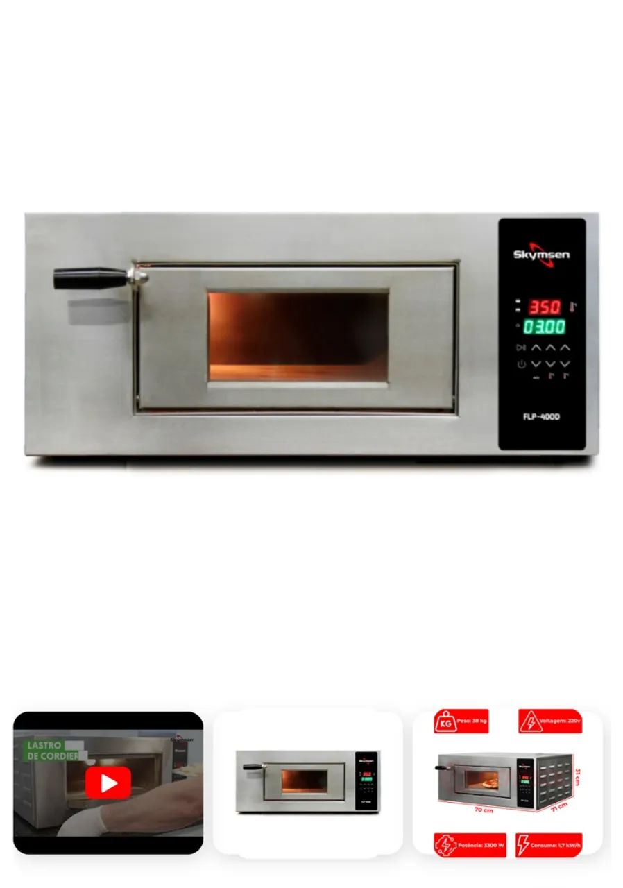 FORNO DE LASTRO PARA PIZZA - DIGITAL | 3.300 W | 220 V - Foto 2