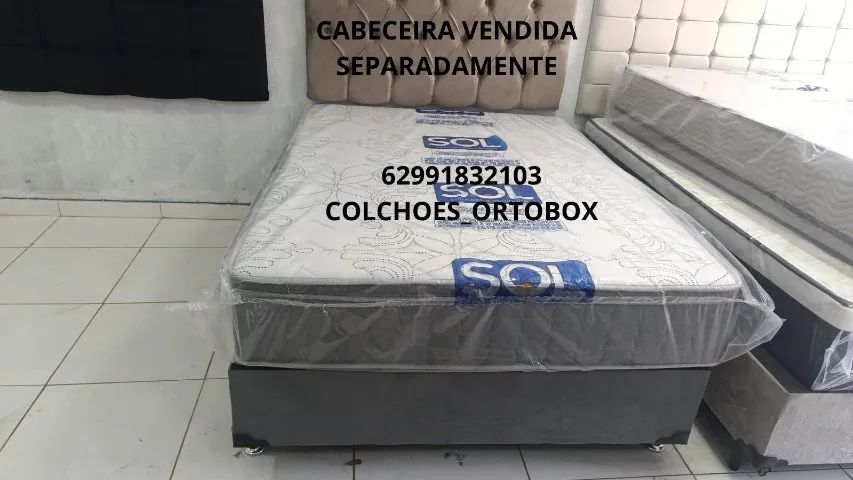 Base e colchão Super king todo na espuma D45 - Foto 2