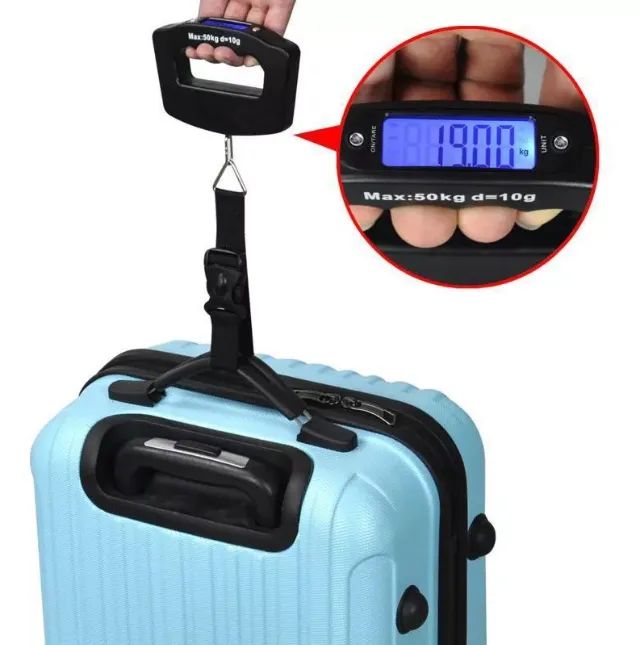 Balança Digital 50kg Bagagem Mala Portátil De Mão Eletrônica - Foto 6