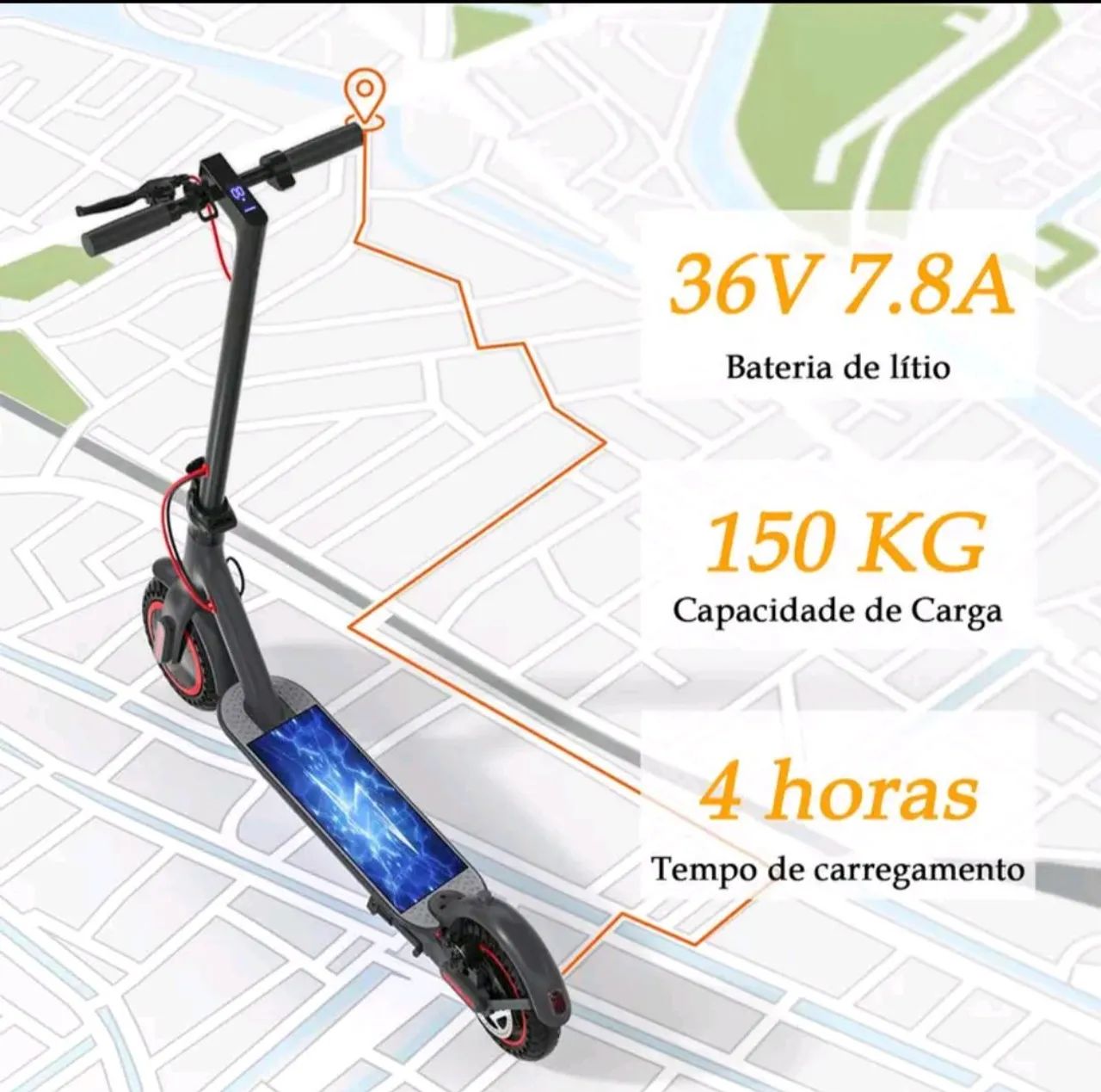 Patinete Elétrico com App e Design Moderno - Foto 3