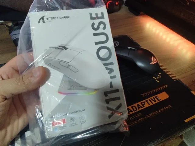 Mause attack shark x11 Novo Preto
