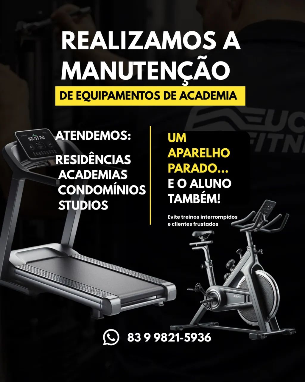 Manutenção e Concerto de Esteiras Resistências e de Academias